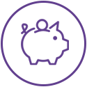 Piggy bank icon