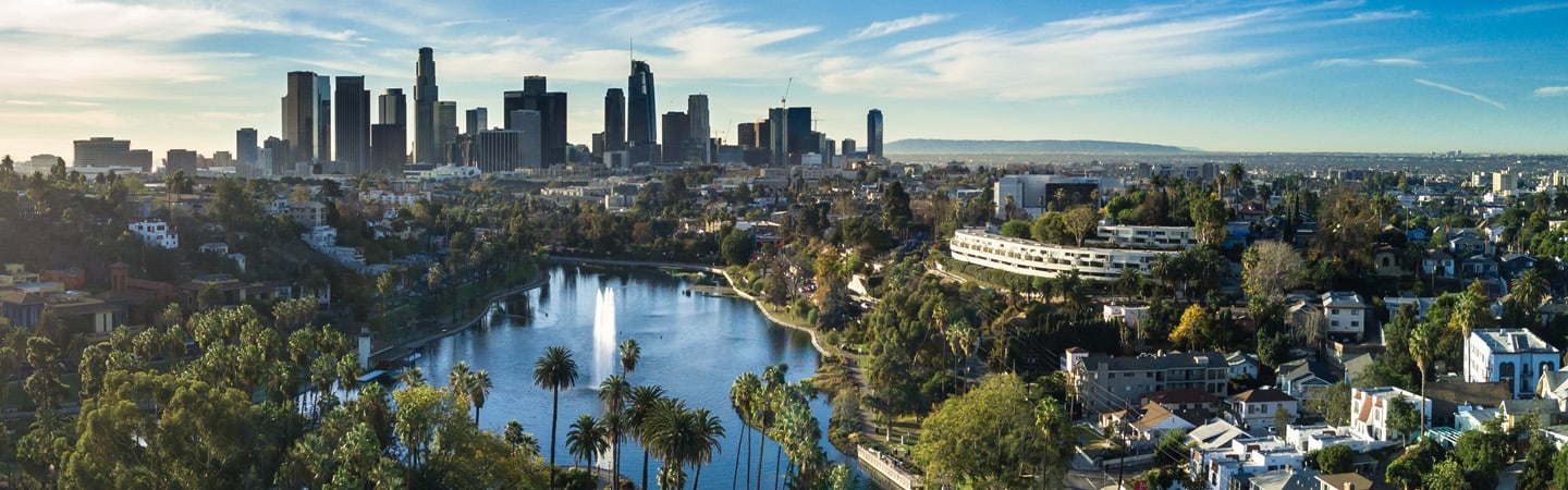 Skyline of downtown Los Angles