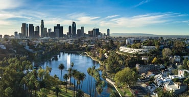 Skyline of downtown Los Angles