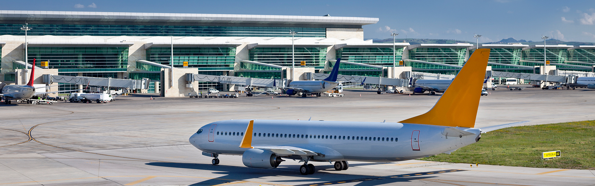 Photo of an airplane at an airport