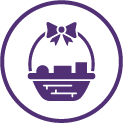 Gift basket icon