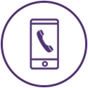 icon of a phone to request a call