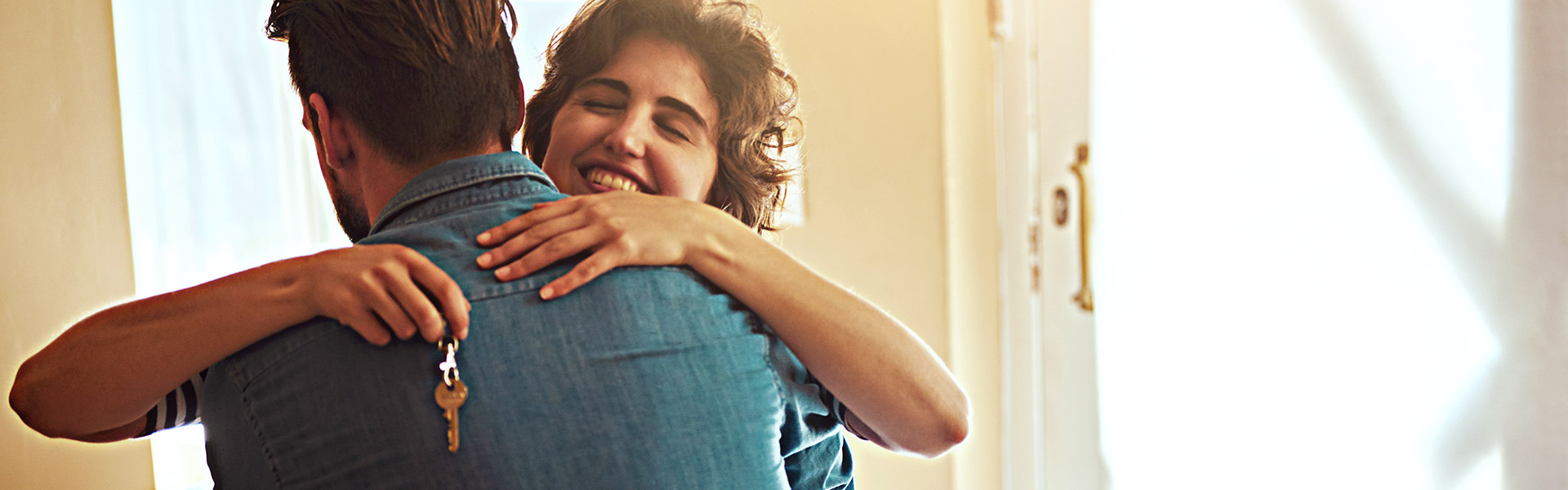 Man and Woman Hugging