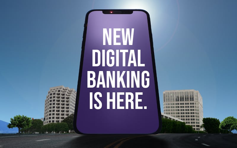 new digital banking mobile banner