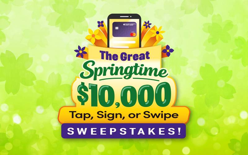 The Great Springtime Sweepstakes Mobile Banner