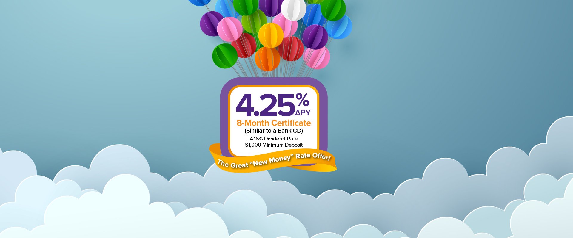 4.25% APY 8-Month Certificate