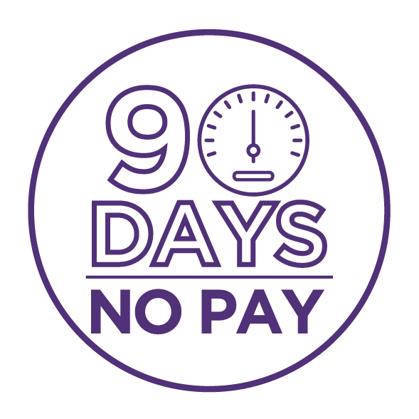 90 days no pay