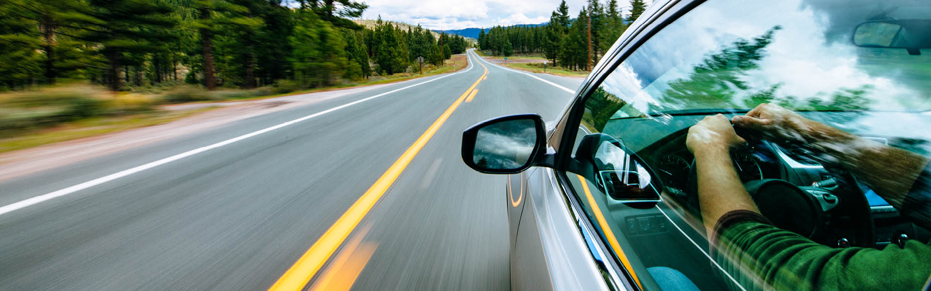 Vehicle driving on highway