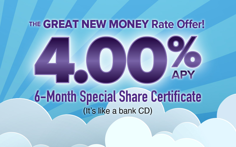 4.00% APY Share Certificate graphic