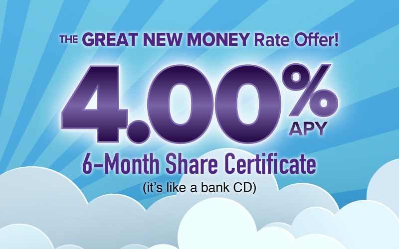 4.00% share certificate page banner
