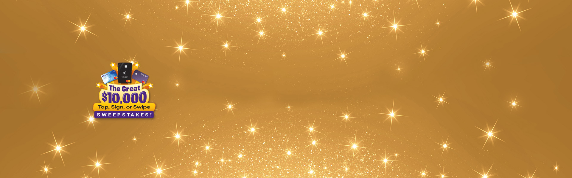 Mastercard sweepstakes banner