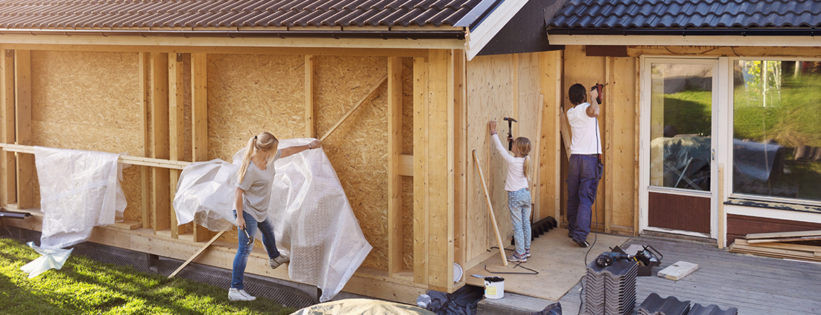 People building an Accessory Dwelling Unit