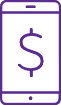 Mobile cash icon